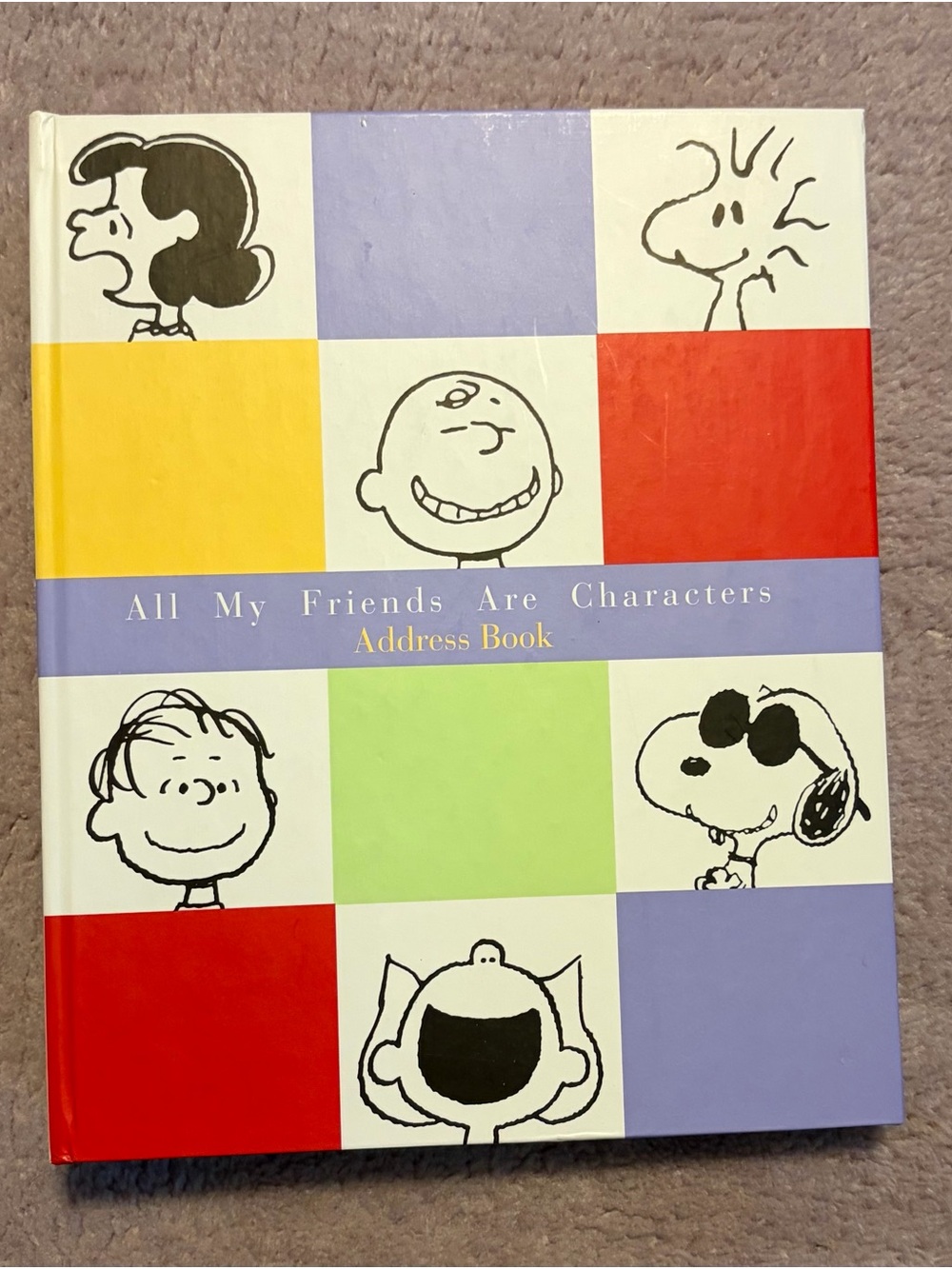 Peanuts All My Friends Are Characters address book